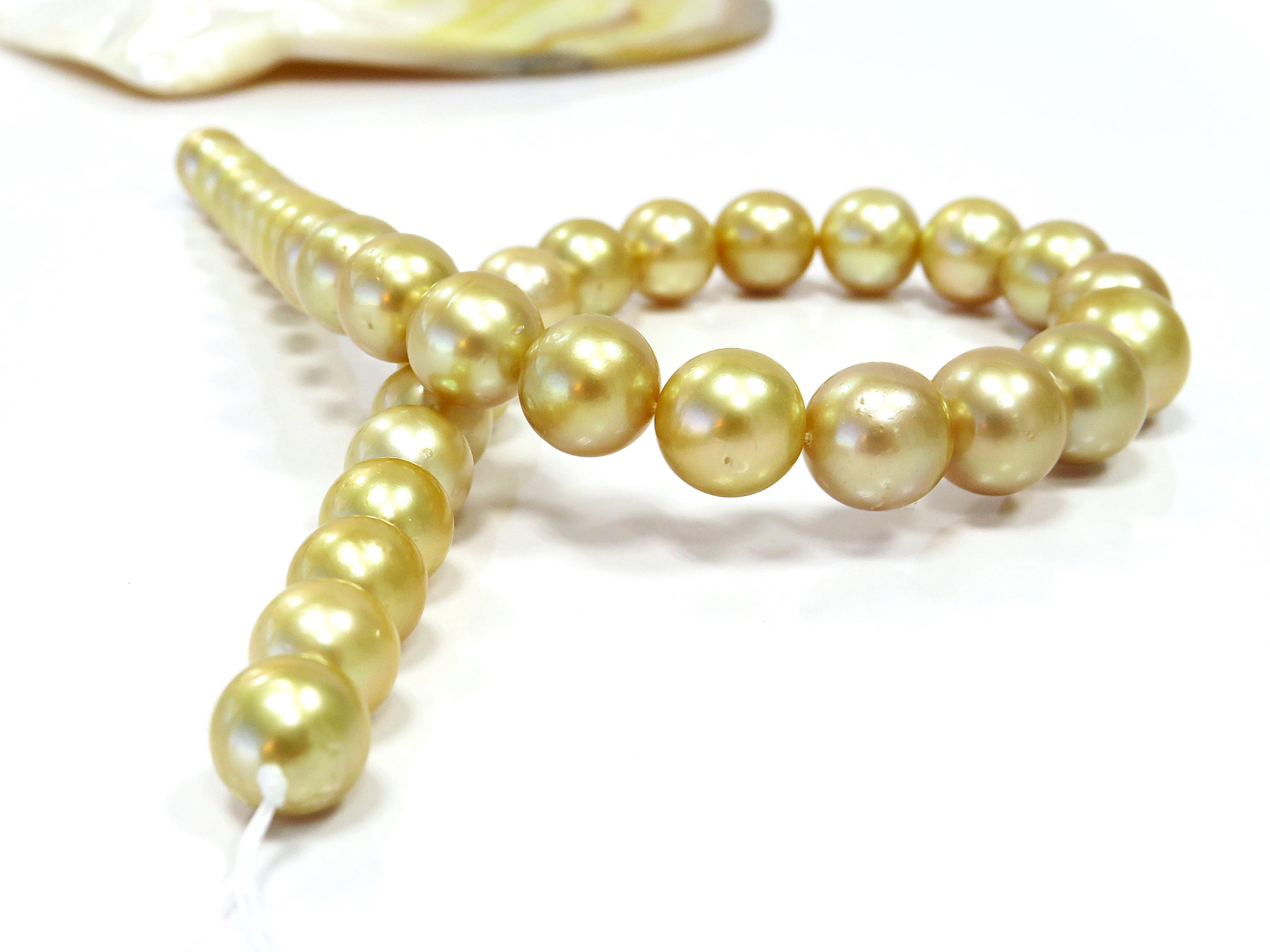 Collana Di Perle Naturali D'Acqua Salata 8-9mm – Bianche, Girocollo (14-50 Pollici), Fatte A Mano