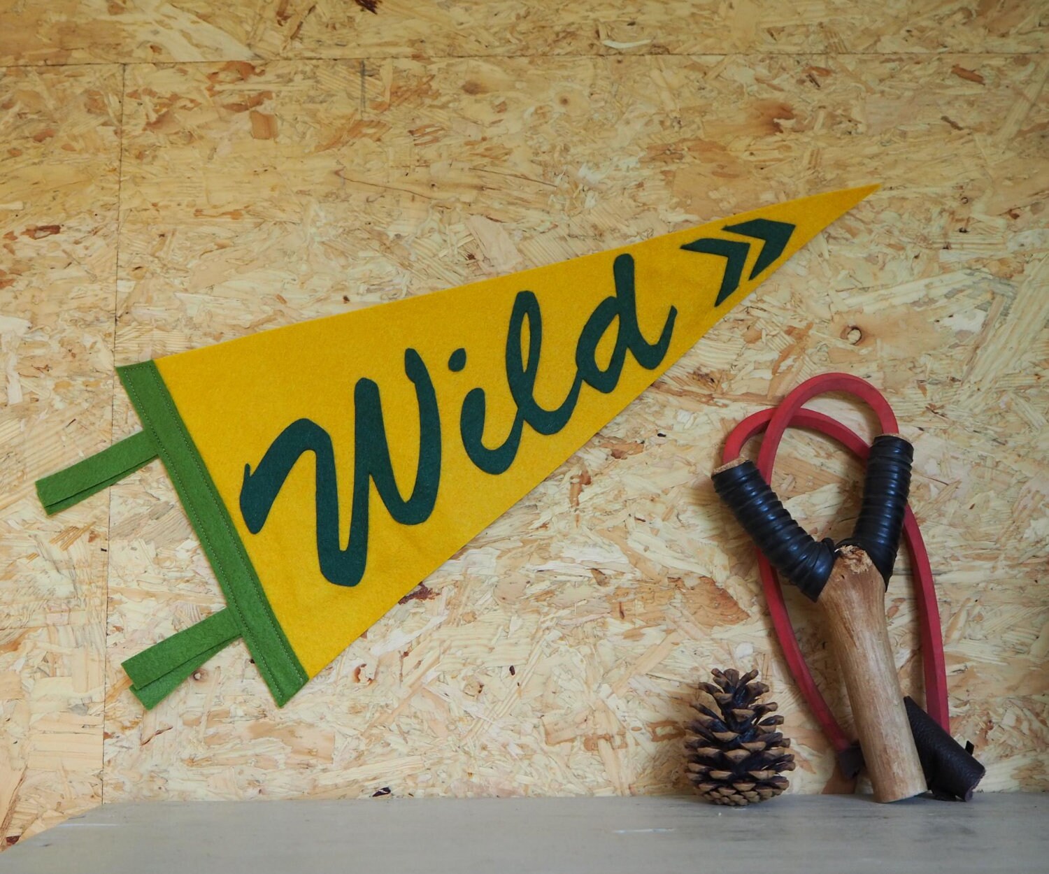 Drapeau Fanion Sauvage, Décor de Camp, Art Mural d'aventure