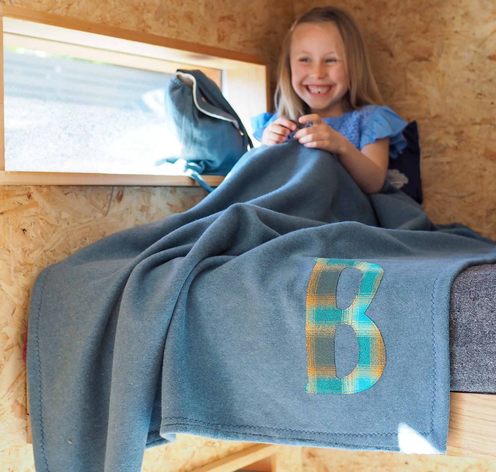 Organic Fleece Camp Blanket for Children Personalised Etsy Nederland