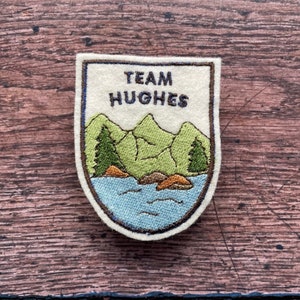 Personalised Team Adventure Patch, Embroidered Mountain Patch, Explorer Patch