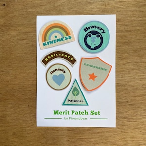 Merit Patch Set For Children, Merit Badges, Reward Badges For Kids