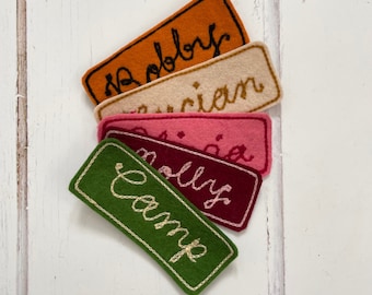 Custom Chain Stitch Patch,  Name Patch, Chain Stitch Embroidery