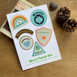 Merit Patch Set For Children, Merit Badges, Reward Badges For Kids