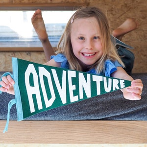 Adventure Pennant Flag, Outdoor Themed Kids Room Decor