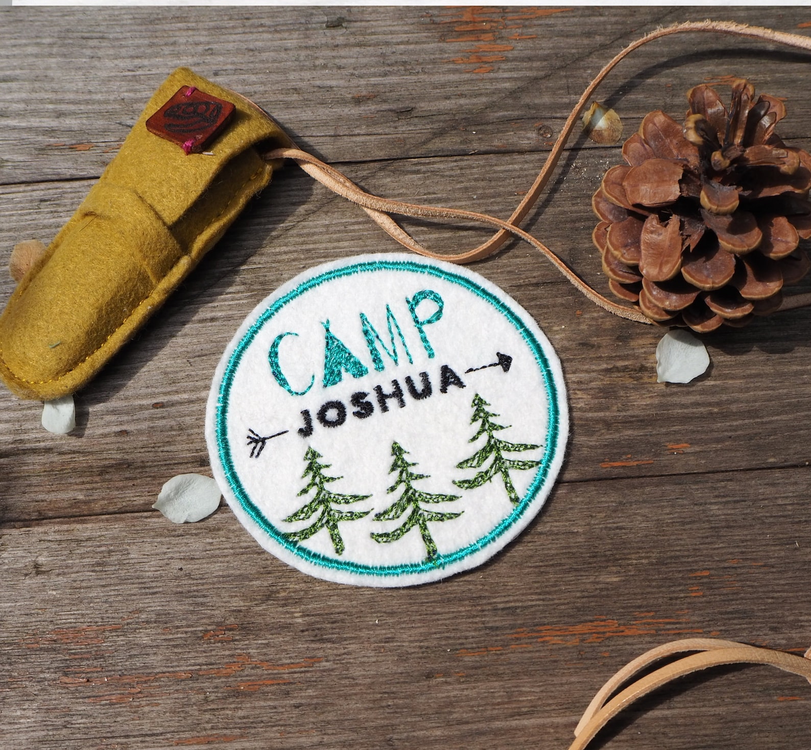 Personalized Camp Patch - Custom Embroidered Name Badge, Iron on or Sew ...