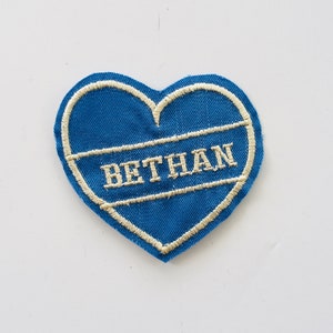 Retro Embroidered Name Patch