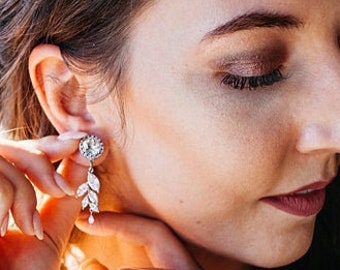 Kolczyki ślubne z cyrkonii: srebrne zatyczki ślubne, eleganckie tunele