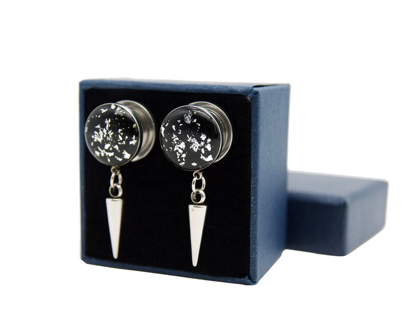 Bullet Plugs Gauges / 16g, 8g, 6g, 4g, 2g, 0g, 00g, 7/16, 1/2, 9/16, 5/8, 11/16, 3/4 in / Punk Gauges /Men Plugs image 6