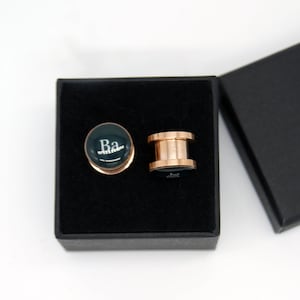 Bad Breaking Picture Ear Gauges with Screw on Size 8g up to Size 1 inch
