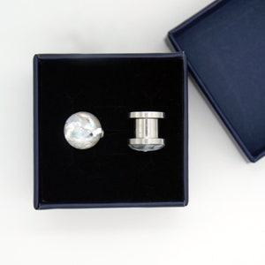 Gecrashte Muschel Ohrstecker in Gold/Rosegold Farbe, Hochzeitsstecker, Größe erhältlich in den Größen 8g bis 2,5cm