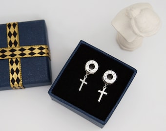 Cross Plugs Gauges 8g,6g, 4g, 2g, 0g, 00g, 7/16, 1/2,9/16, 5/8, 11/16, 3/4 ,1 inch Punk Gauges /Men Plugs