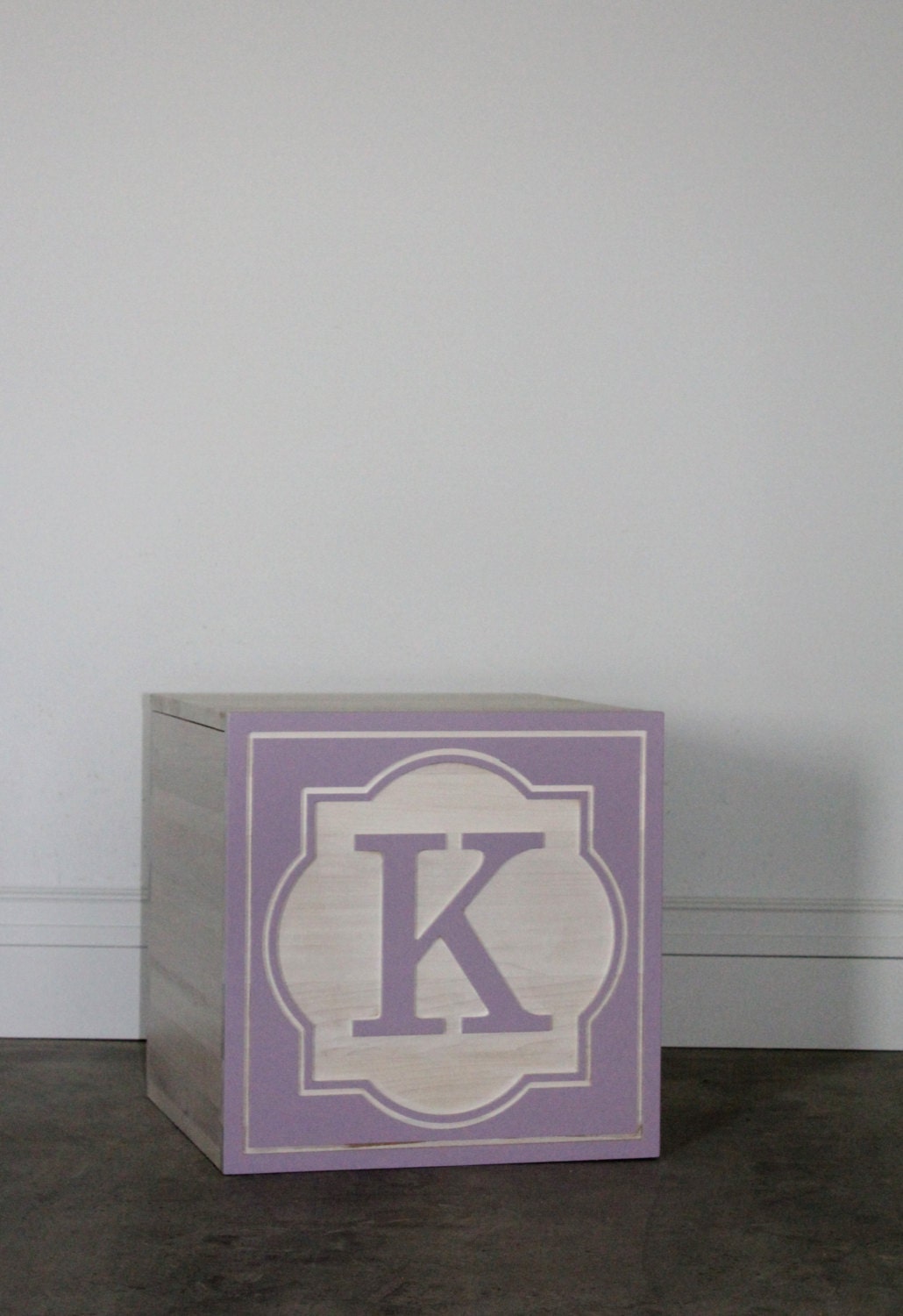 gray personalized toy box
