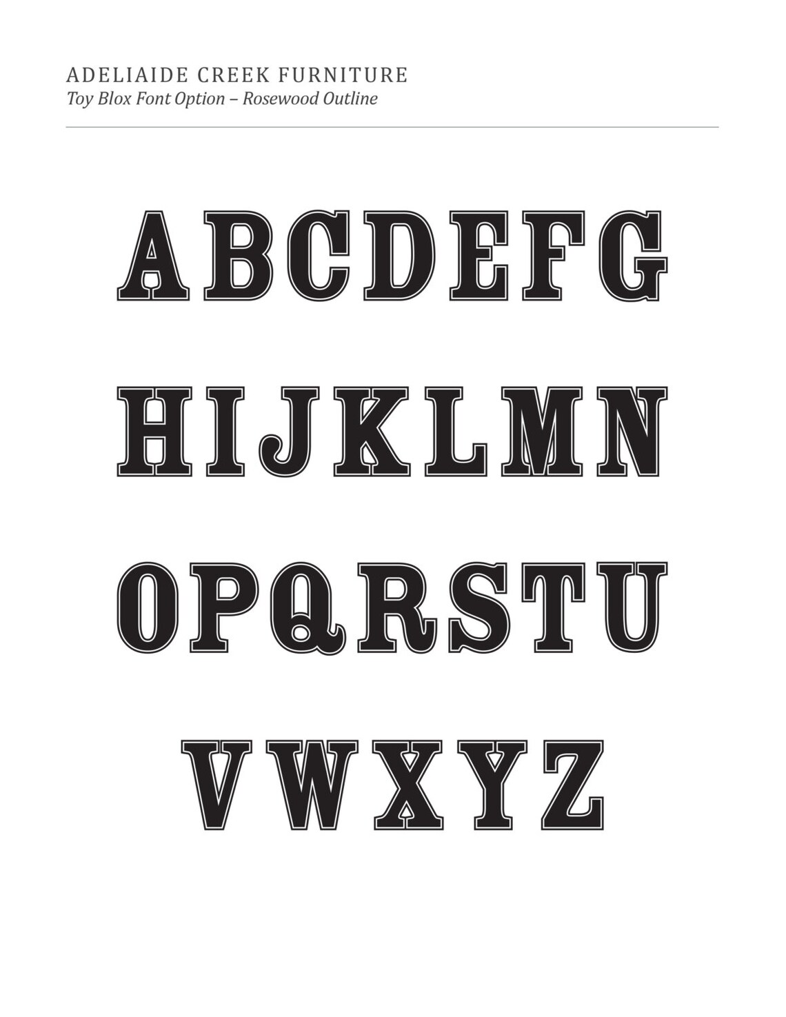 Personalized Solid Wood Toy Box Inspired by Children's Vintage Letter