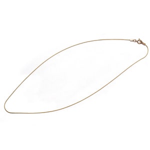 Gold Filled Thin Snake Chain Dainty Necklace 14&quot; 16&quot; 18&quot; 20&quot; 22&quot; 24&quot; 26&quot; 28&quot; 30&quot; 36&quot; Choker Layering Thin Chain Free UK Delivery