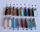 Crystal Point Healing Crystal Choker 17 Designs Lapis Rose Quartz Aventurine Opalite Adjustable Unisex Free UK Shipping Gift Bag D2