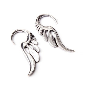 Tribal Wing Earring White Brass Earrings Tribal Jewelry Free UK Delivery Gift Boxed WB10