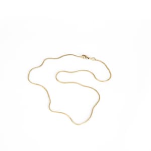 Brass Snake Chain Brass Necklace 16" 18" 20" 21" 22" 24" 26" 28" 30" 36" Thin Brass Chain  Free UK Delivery