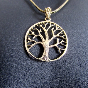 Tree of Life Circle Pendant Necklace Spiritual jewellery Yogi Jewellery  Handmade Free UK delivery BP2