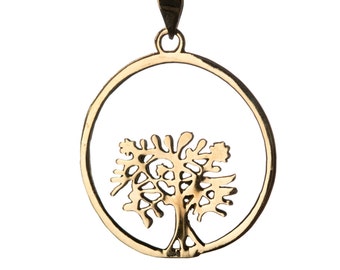 Tree of Life Circle Pendant Necklace Spiritual jewellery Yogi Jewellery  Handmade Free UK delivery BP1
