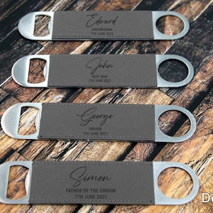 Personalised bar blade, personalised bottle opener, groomsman gift, wedding bottle openers Engraved WOW!!