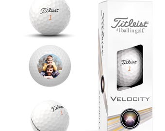 Personliga golfbollar: Anpassat foto, logotyp eller text - Golfpresent