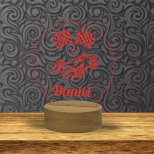 Personalised LED Night Light - Colour Changing Custom Engraved Name Lamp | Night Light Lamp | Unique Present and Gift