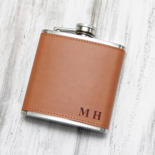 Personalised Engraved Hip Flask Gift Set