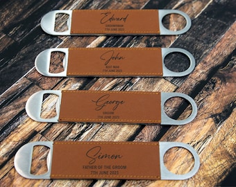 Personalised bar blade, personalised bottle opener, groomsman gift, wedding bottle openers Engraved WOW!!