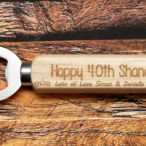 Personalsed Wooden Bottle Opener Brthday Gft For Husband Boyfrend