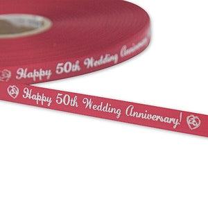 Personalised Satin Ribbon, Gift Wrapping, Birthdays, Weddings, Anniversary, Customised Ribbon, 10mm Satin Ribbon, Corporate Branding Ribbon image 9