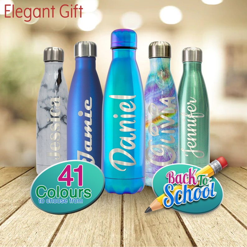 Water Bottles Personalised Engraved 500ml Waterbottle Etsy