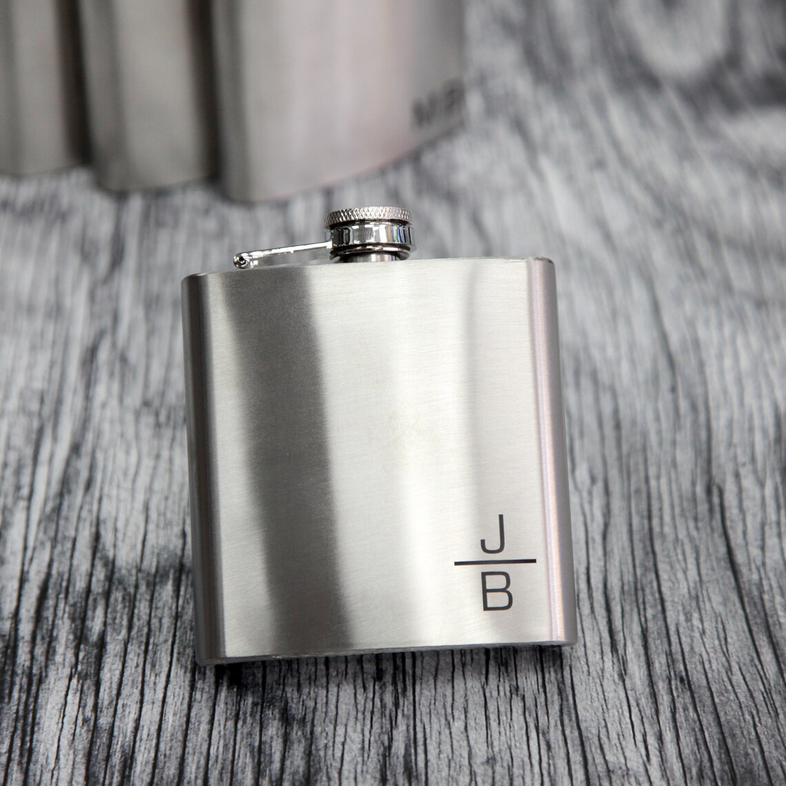 Hip Flask Personalised Monogram Initials - Birthday Wedding - Foto 10