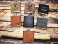 Personalized Leather Flask: Engraved Groomsmen Gift product logo