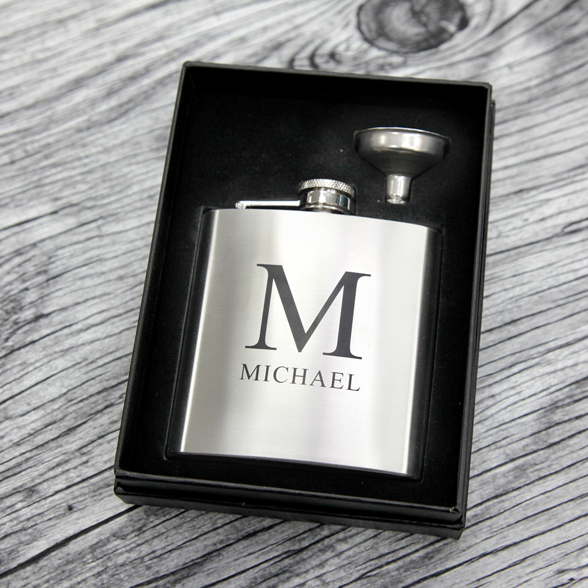 Personalised Hip Flask Brother