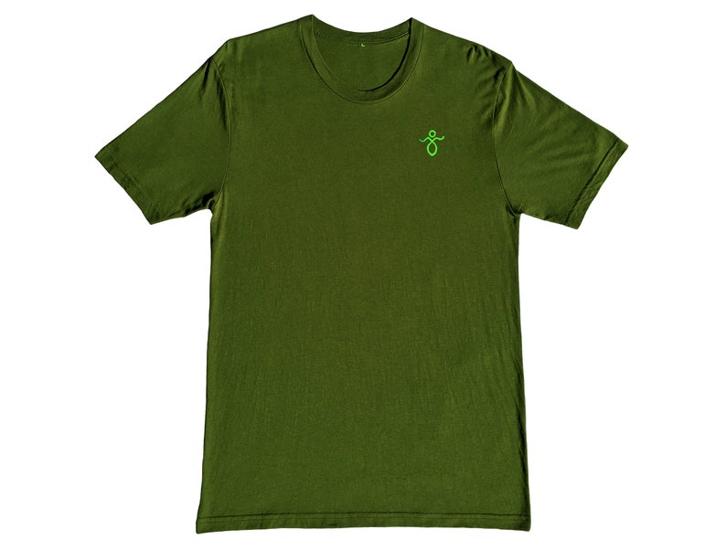 Organic Hemp T-Shirt Origin Glyph Green Sustainable Clothing image 2
