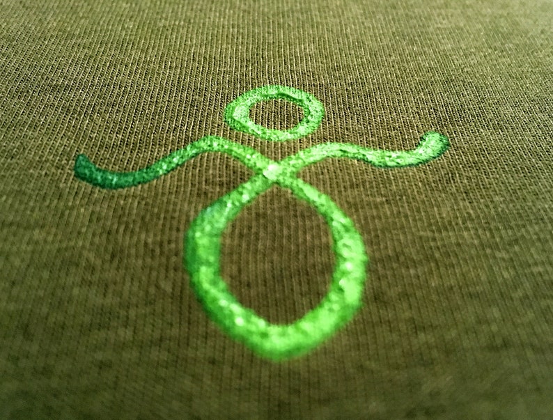 Organic Hemp T-Shirt Origin Glyph Green Sustainable Clothing image 7