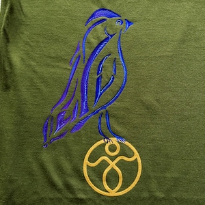 Organic Hemp T-Shirt • Messenger • Green • Sustainable Clothing