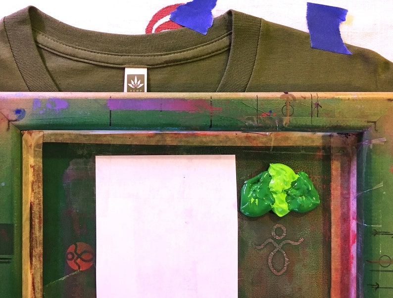 Organic Hemp T-Shirt Origin Glyph Green Sustainable Clothing image 5