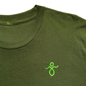 Organic Hemp T-Shirt Origin Glyph Green Sustainable Clothing image 3