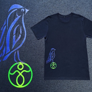 Organic Hemp T-Shirt • Messenger • Blue •  Sustainable Clothing