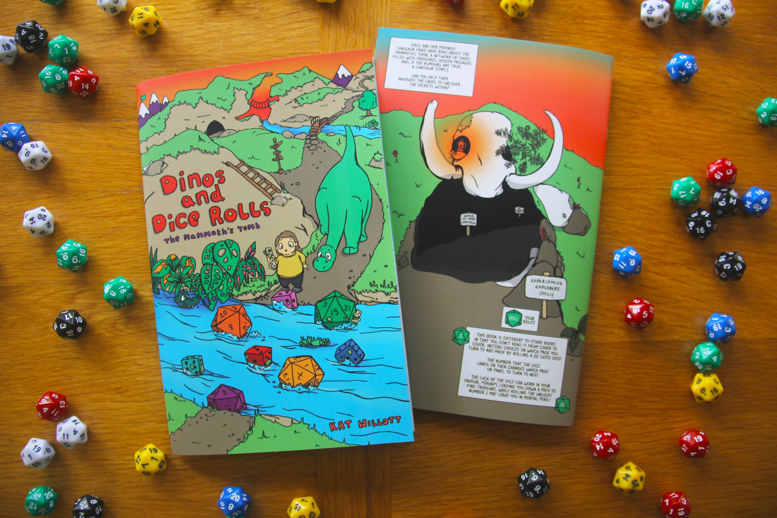 Dinos And Dice Rolls Comic Dinosaur Comic Book Adventure Etsy