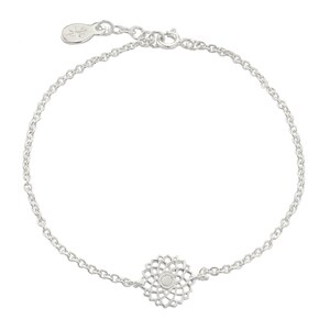 CROWN CHAKRA Bracelet | Sterling Silver Filigree Chain Bracelet
