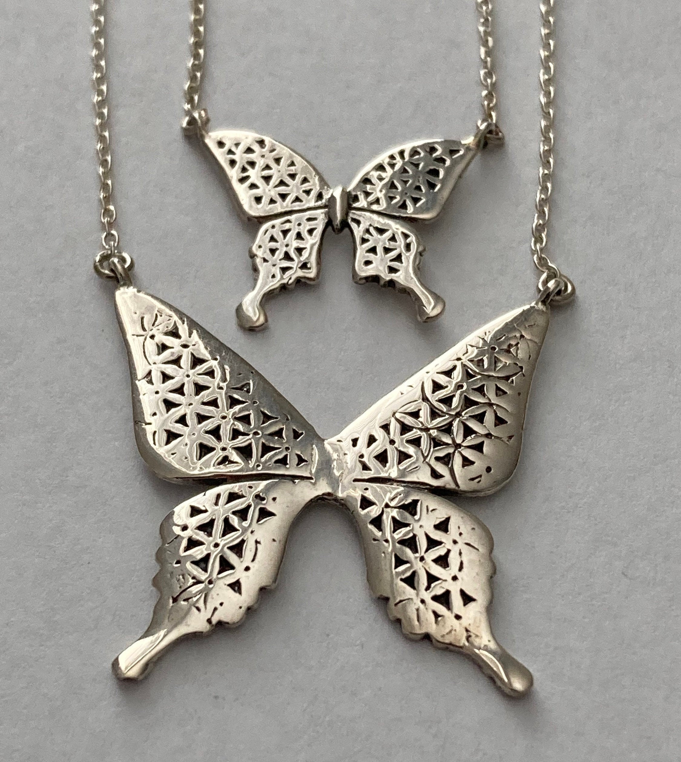 TATIANA☆[Silver925] Twinkle Butterfly Ribbon Necklace MUSINSA | TATIANA (Silver 925) Twinkle Butterfly Ribbon