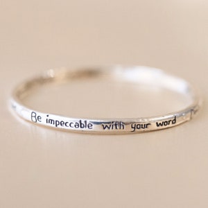 Herinneringsarmband The Four Agreements (sterlingzilver)