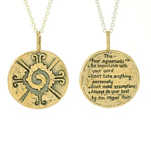 The Four Agreements Hunab-Ku &#39;Galactic Butterfly&#39; in Brass