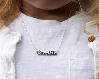 etsy child name necklace