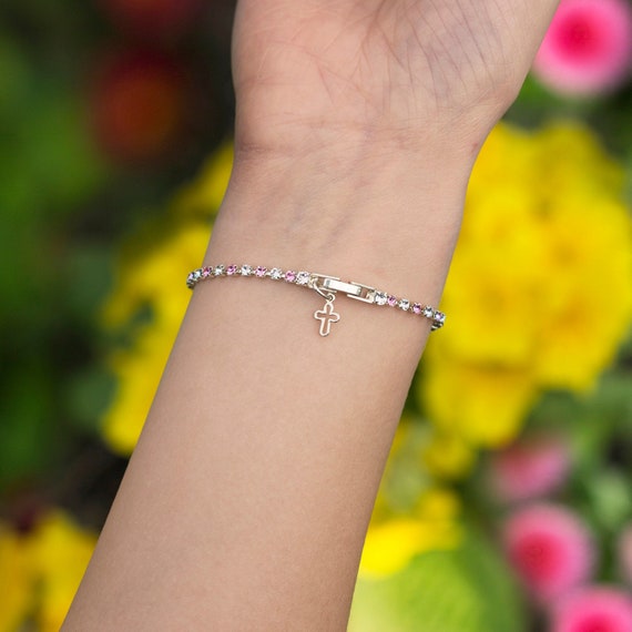 Swarovski Crystal Pink Sunshine Bracelet – Day's Jewelers
