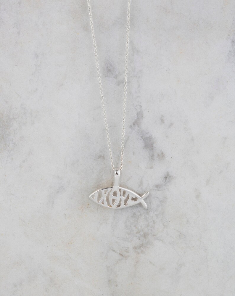 Sterling Silver Ixoye Fish Pendant Fish Pendant Silver Etsy