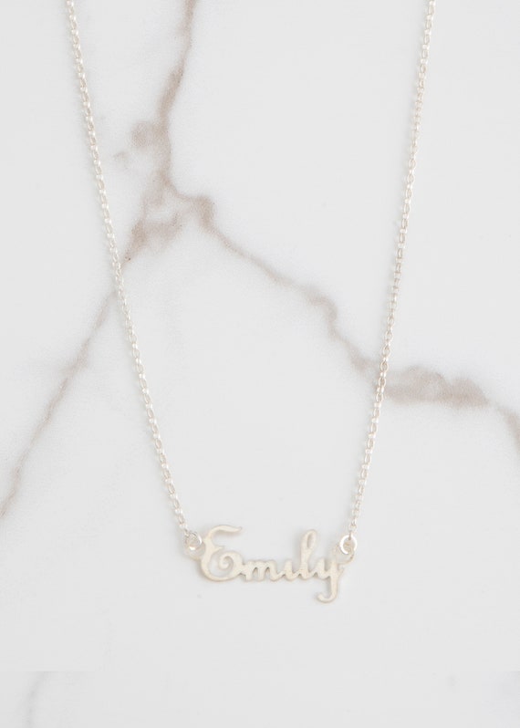 Personalised shop silver chain