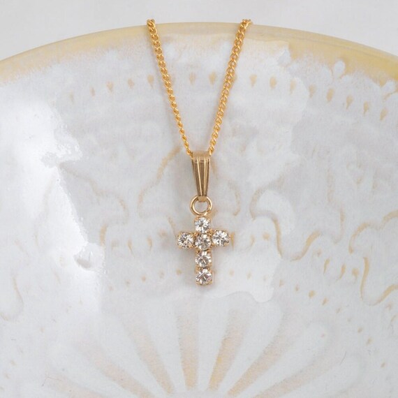 Mini cross pendant swarovski clearance